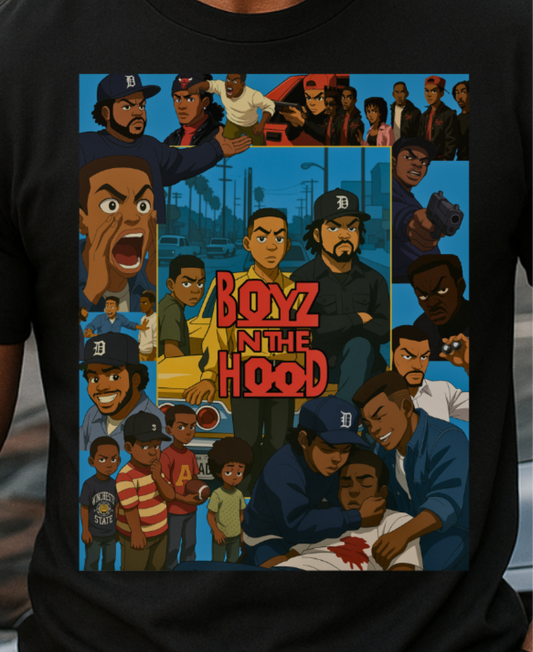 Boys in the Hood Graphic Tee - Unisex Heavy Cotton T-Shirt