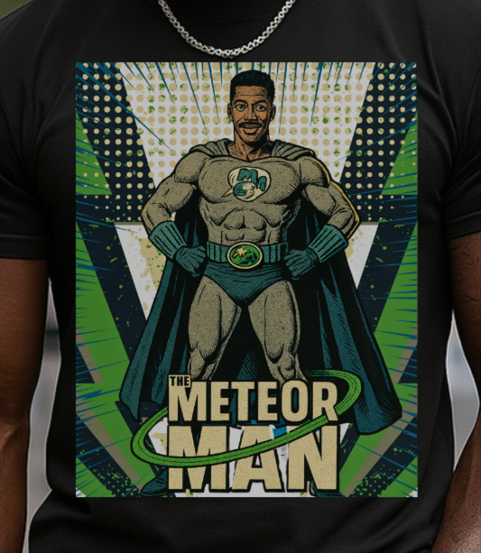 Meteor Man Unisex Heavy Cotton Tee - Superhero Graphic Tee for Comic Fans