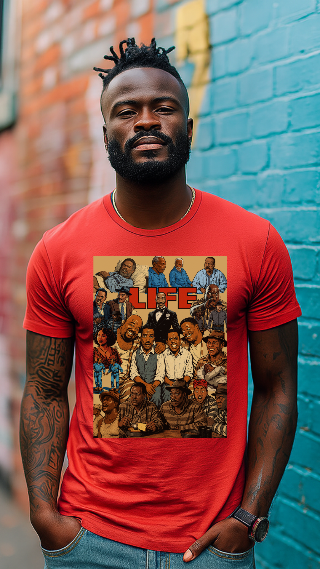 Retro Life Graphic Tee, Unisex Heavy Cotton T-Shirt, Vintage Style Shirt, Casual Wear, Unique Gift Idea