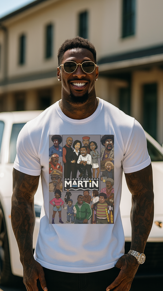 Vintage Martin T-Shirt - Unisex Heavy Cotton Tee for Nostalgic Fans