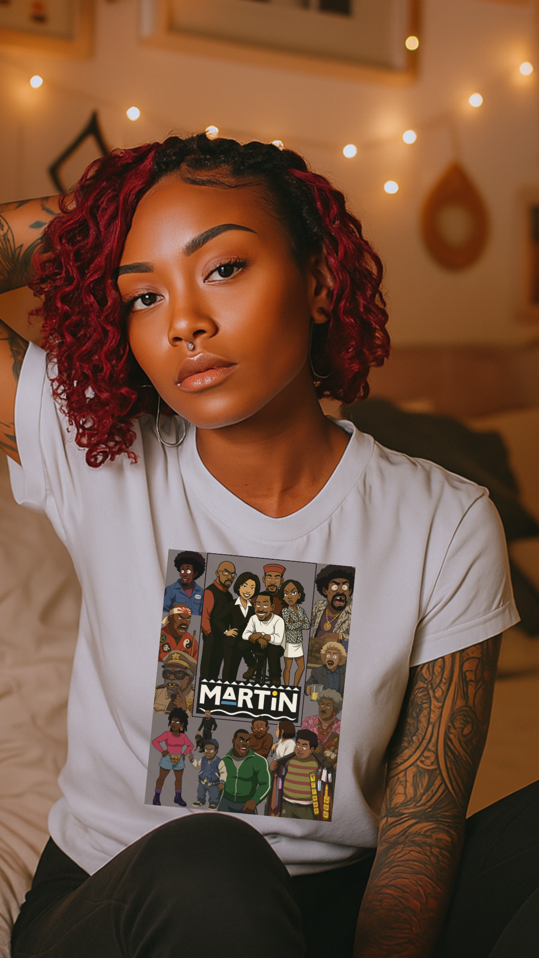 Vintage Martin T-Shirt - Unisex Heavy Cotton Tee for Nostalgic Fans