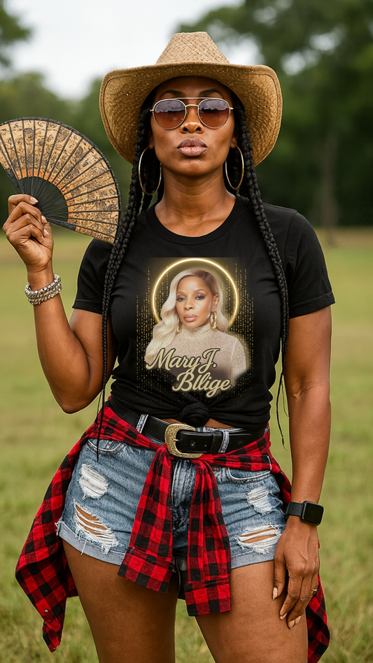 Mary J Blige - Unisex Heavy Cotton Tee