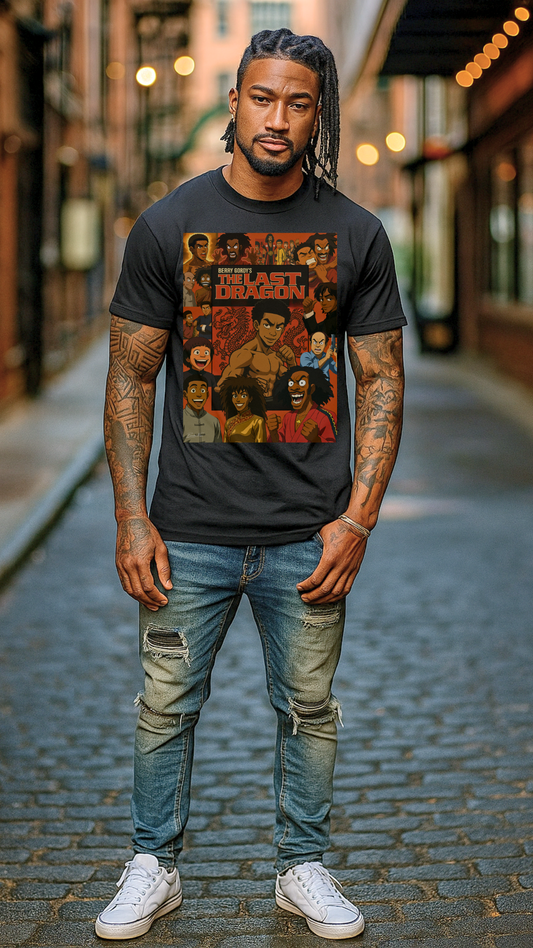 Retro Last Dragon Unisex Heavy Cotton Tee | Perfect for Fans & Casual Wear
