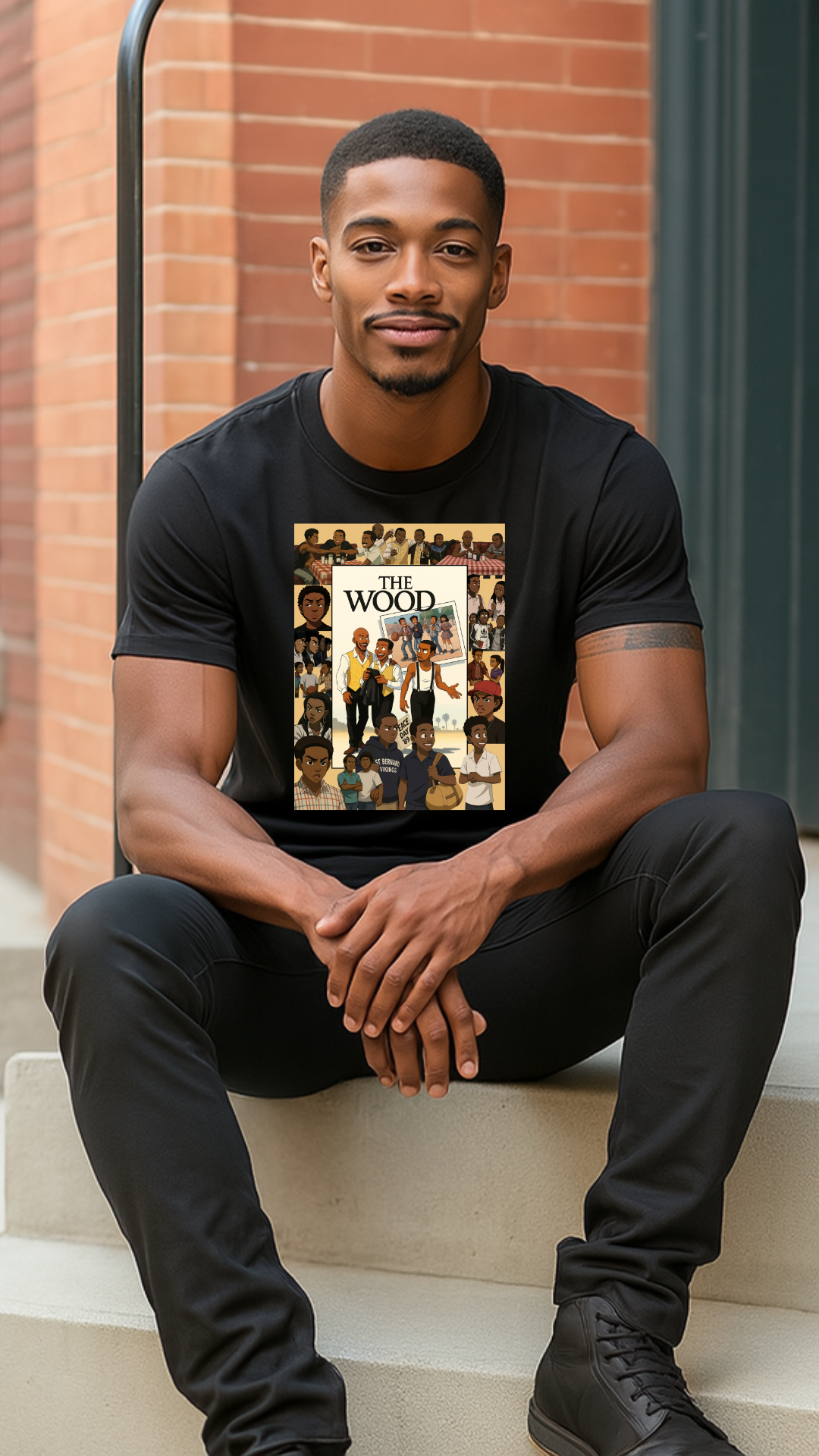 Retro 'The Wood' Graphic Shirt - Perfect for Casual Wear or Events