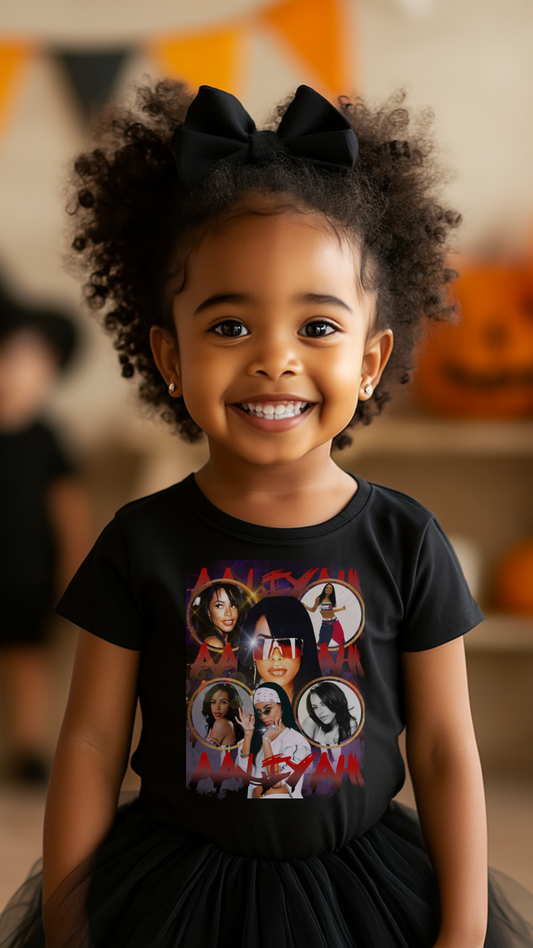 Aaliyah Trendy Toddler Tee | Stylish Kids Shirt | Unique Gift for Birthday or Playtime | Cool Graphic Tee | Fun Toddler Outfit | Kid's Fashion