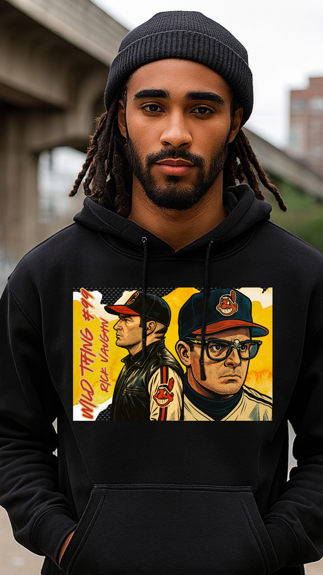 "Wild Thing "Vintage Style Unisex Hoodie with Iconic Film Design | Cozy Sweatshirt for Movie Lovers, Perfect Gift for Birthdays, Nostalgic Apparel