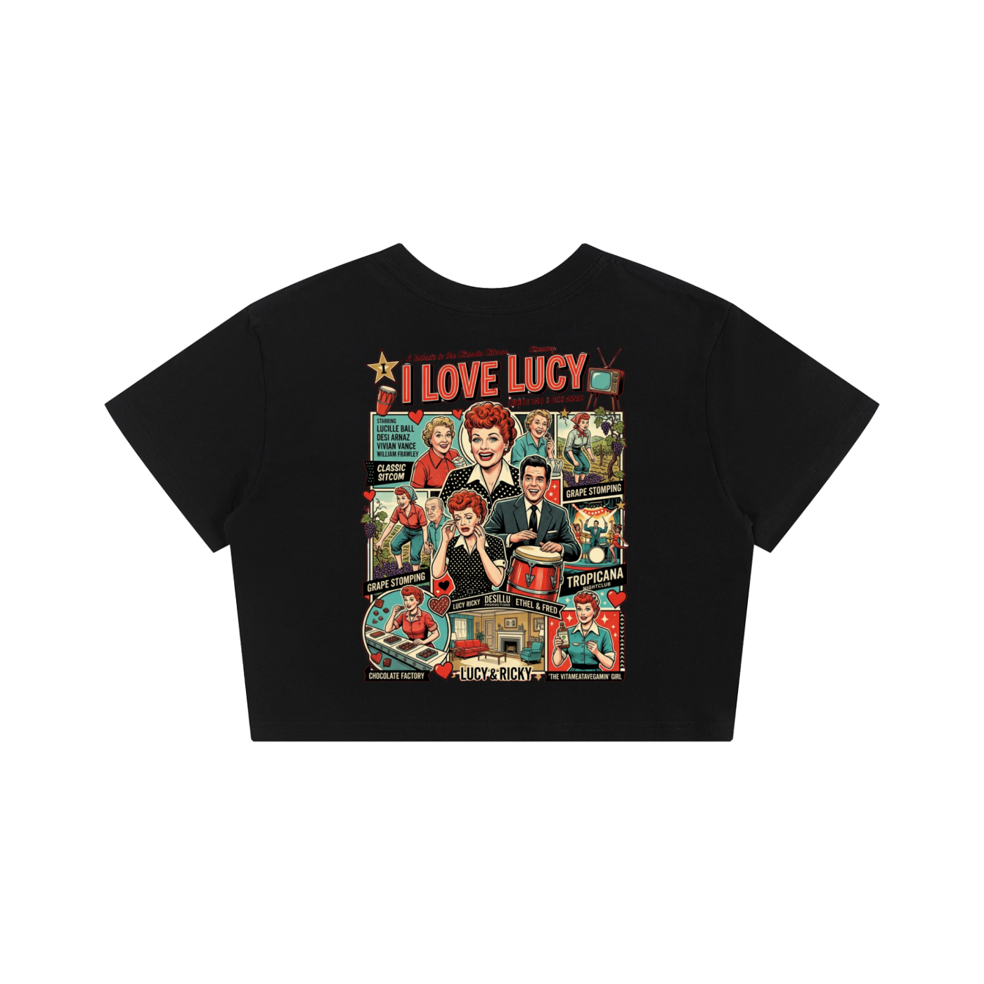 I Love Lucy Baby Tee Seamless T-Shirt