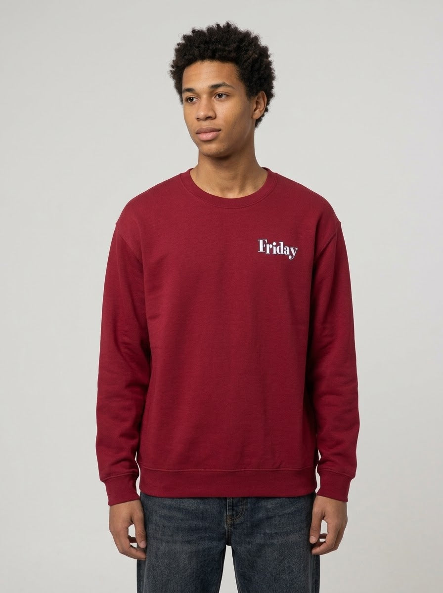 Big Worm Collage Crewneck Sweatshirt — Retro Hip‑Hop Graphic