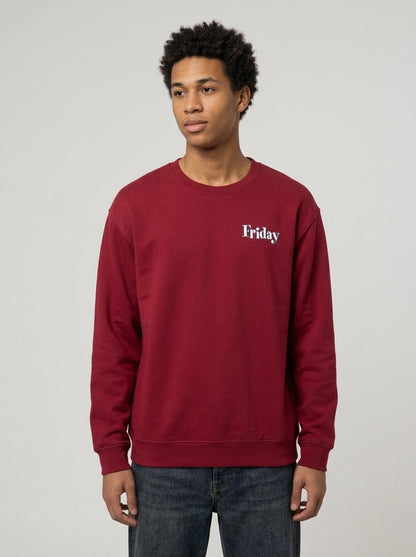 Big Worm Collage Crewneck Sweatshirt — Retro Hip‑Hop Graphic