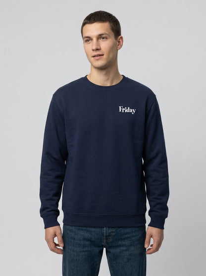 Smokey Graphic Sweatshirt – Retro Hip-Hop Photo Collage Crewneck