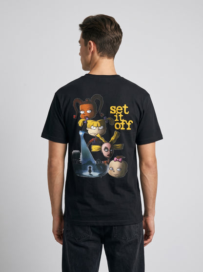 Set It Off "Girls of Rugrats" Tee — Retro Dark Cartoon T-Shirt