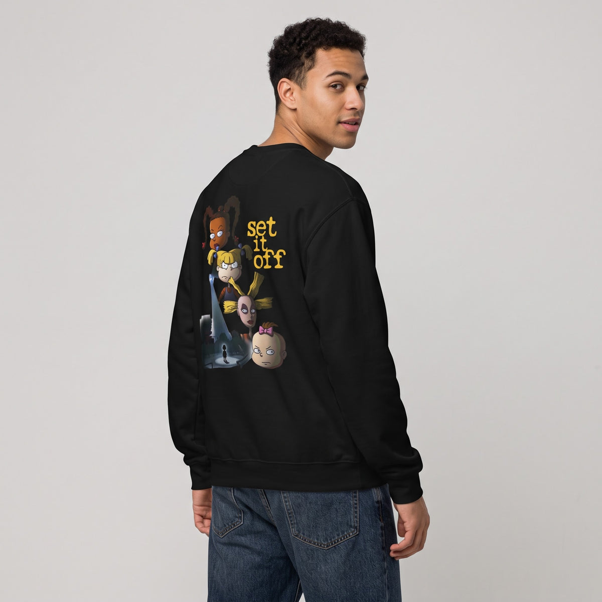 Set It Off "Girls of Rugrats" Graphic Sweatshirt — Retro Cartoon Crewneck