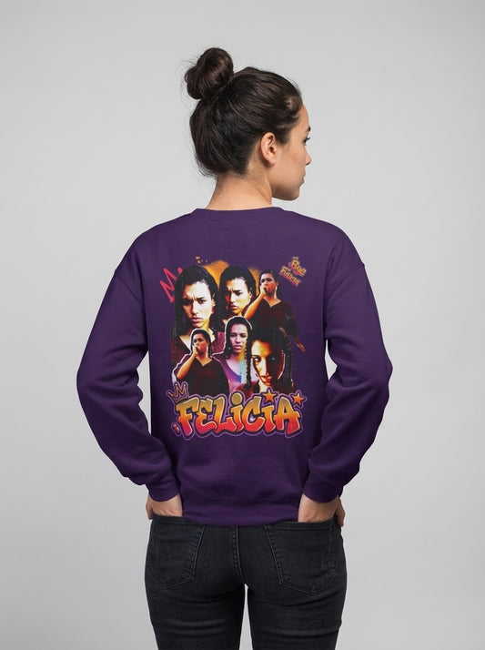 Bye Felicia Vintage Portrait Crewneck Sweatshirt