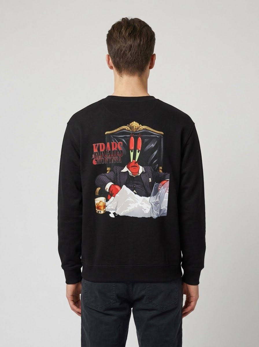 Krabs Montana Scarface Parody Graphic Pullover