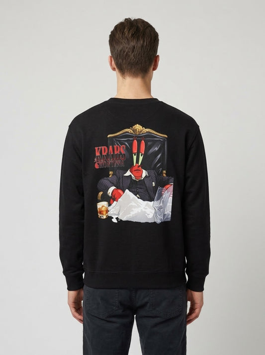 Krabs Montana Scarface Parody Graphic Pullover
