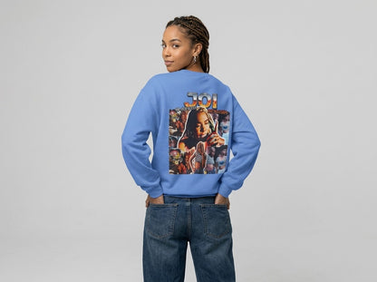 Joi Collage Crewneck Sweatshirt – Retro Concert Photo Graphic