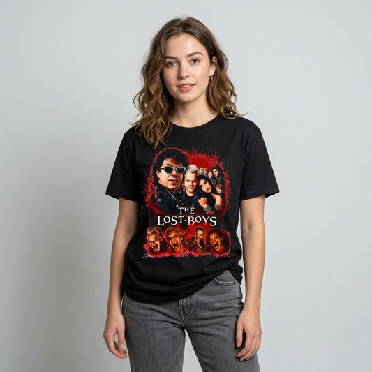 The Lost Boys Movie Poster Tee — Retro 80s Vampire Graphic T-Shirt