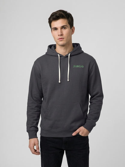 Steel "Juice" Graphic Hoodie — "I Was Doin' the Hootchy-Kootchy, My Friend" Vintage Movie Portrait