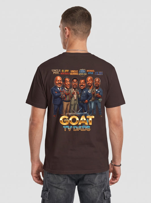 GOAT TV Dads T-Shirt — Caricature TV Fathers Reunion Tee