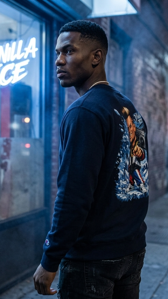 Vanilla Ice Retro Graphic Sweatshirt — Vintage 90s Rap Crewneck