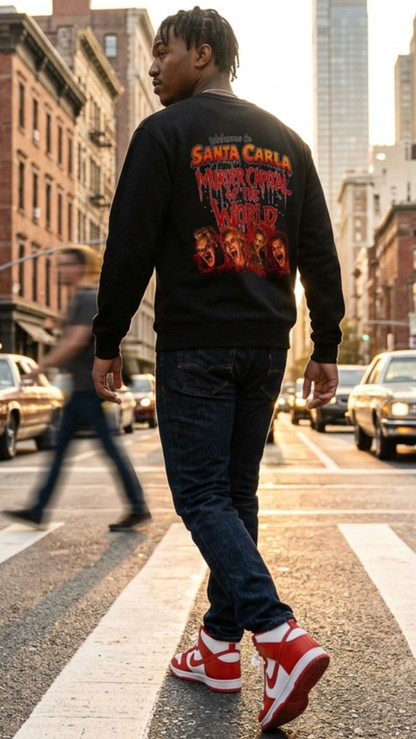Lost Boys Crewneck Sweatshirt — Vintage Horror Movie Graphic (Welcome to Santa Carla)