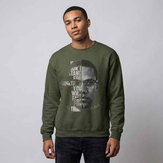 Malcolm X Quote Crewneck Sweatshirt
