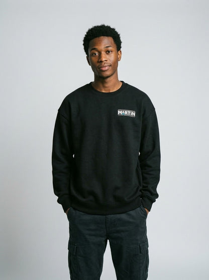 Martin Crewneck Sweatshirt — 'Legendary Characters' Retro TV Cast Graphic
