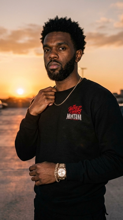 Montana Scarface Graphic Sweatshirt — "The World Is Yours" Vintage Movie Crewneck