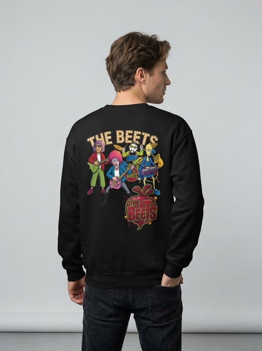 Crewneck Sweatshirt — The Beets Band Graphic (Back & Chest Logo)