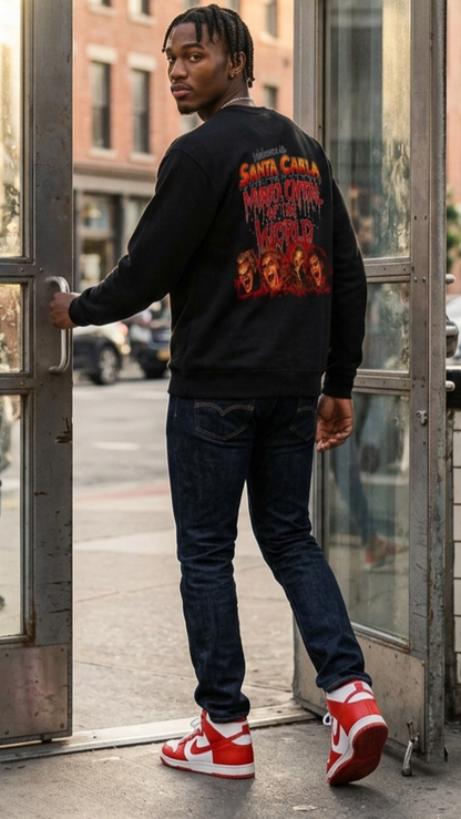 Lost Boys Crewneck Sweatshirt — Vintage Horror Movie Graphic (Welcome to Santa Carla)