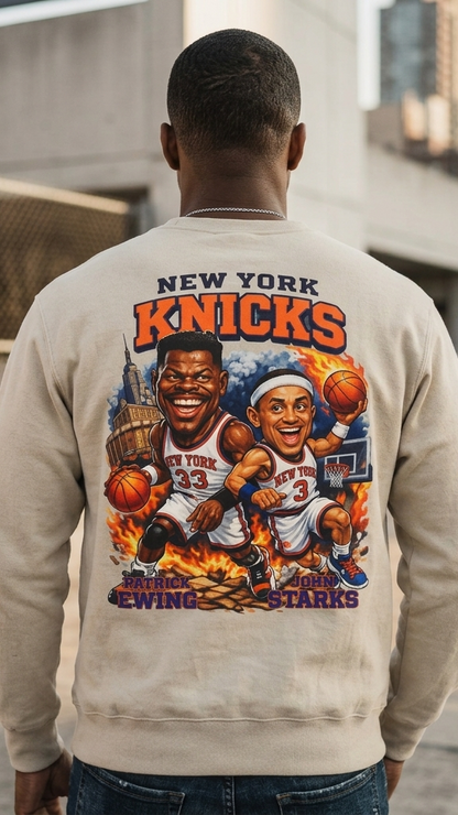 Champion X Empire New Your Knicks Legends Caricature Sweatshirt